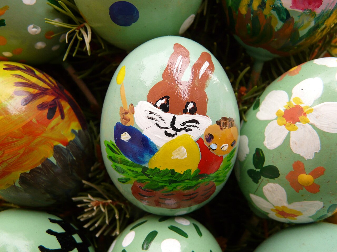 Painted easter eggs